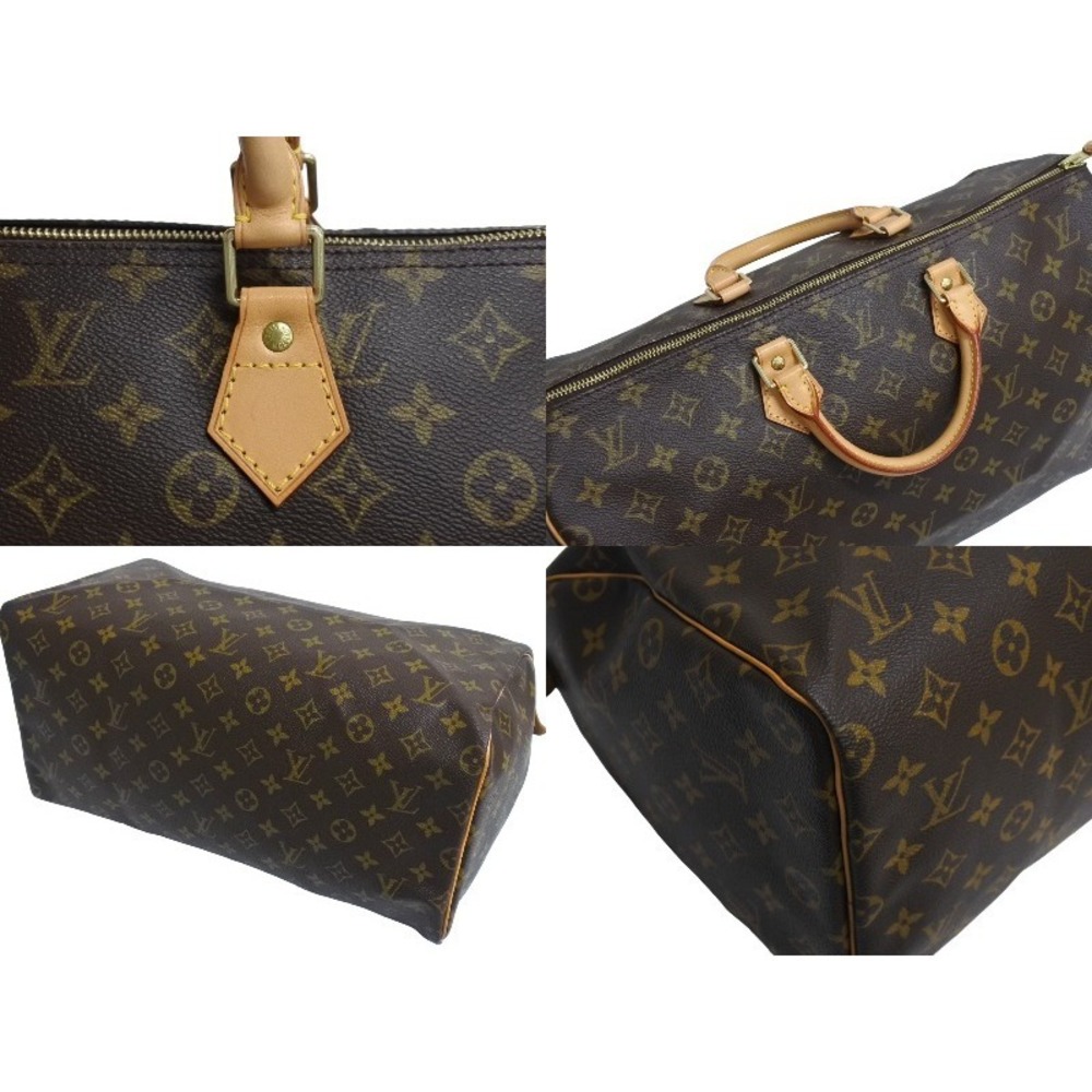 LOUIS VUITTON Speedy Handbag Monogram Coated Brown - Picture 8 of 9